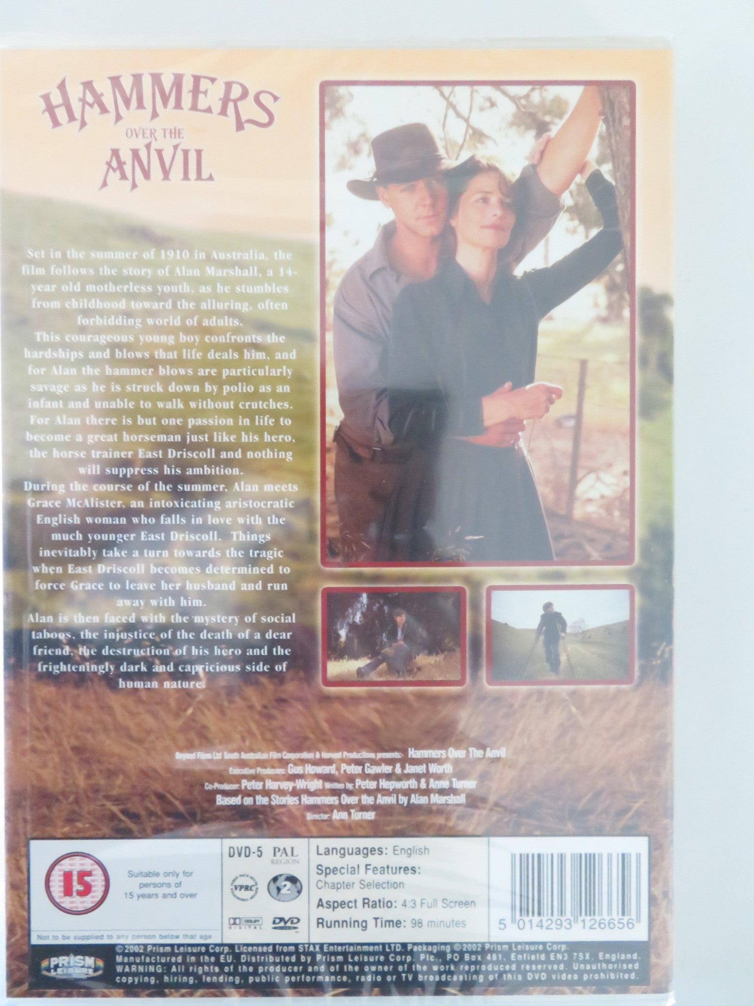 HAMMERS OVER THE ANVIL (DVD) RUSSELL CROWE CHARLOTTE RAMPLING 1993 REGION 2 - Rendezvous Cinema
