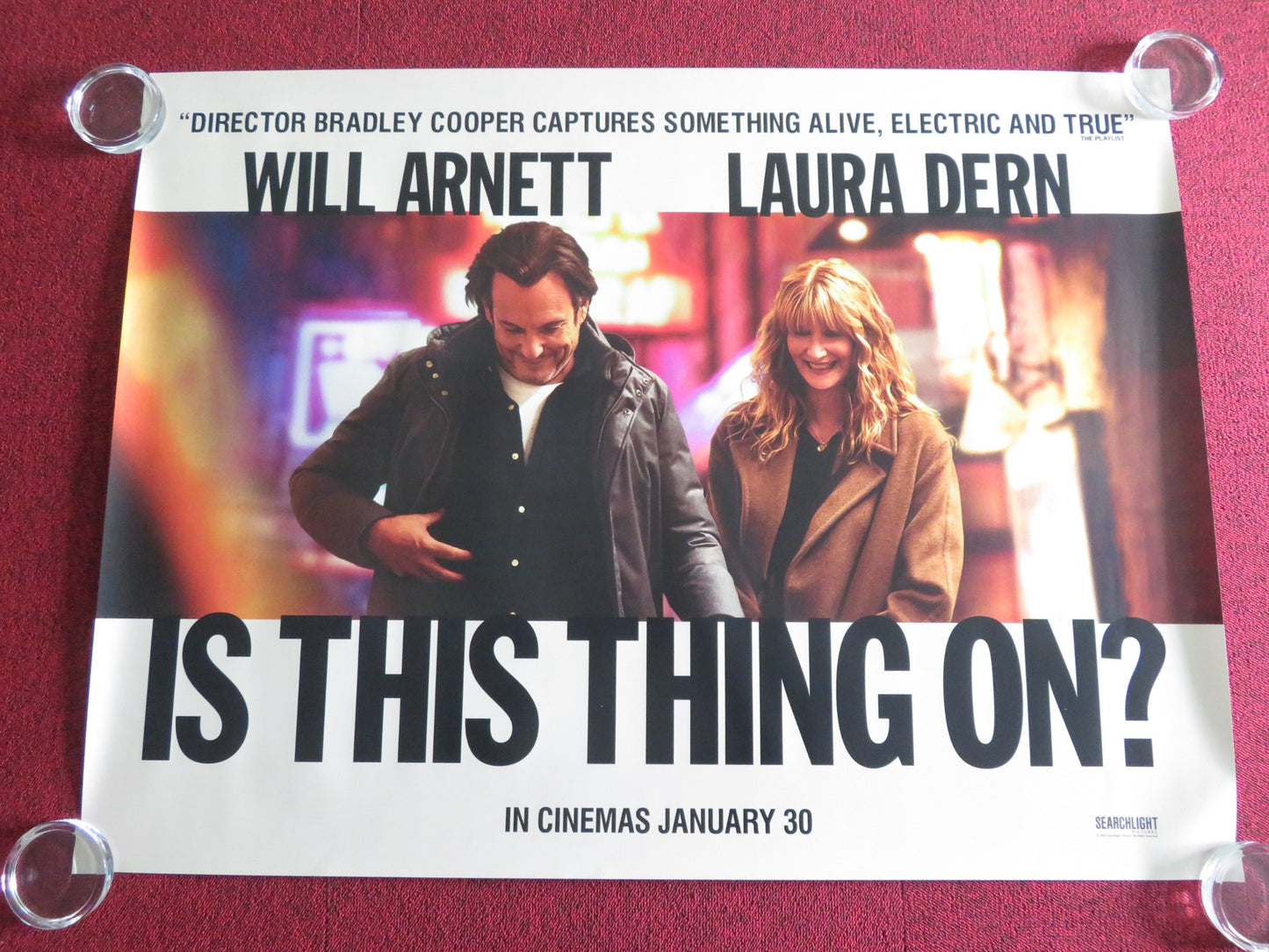 Is This Thing On? UK Quad Rolled Poster Will Arnett Laura Dern 2025