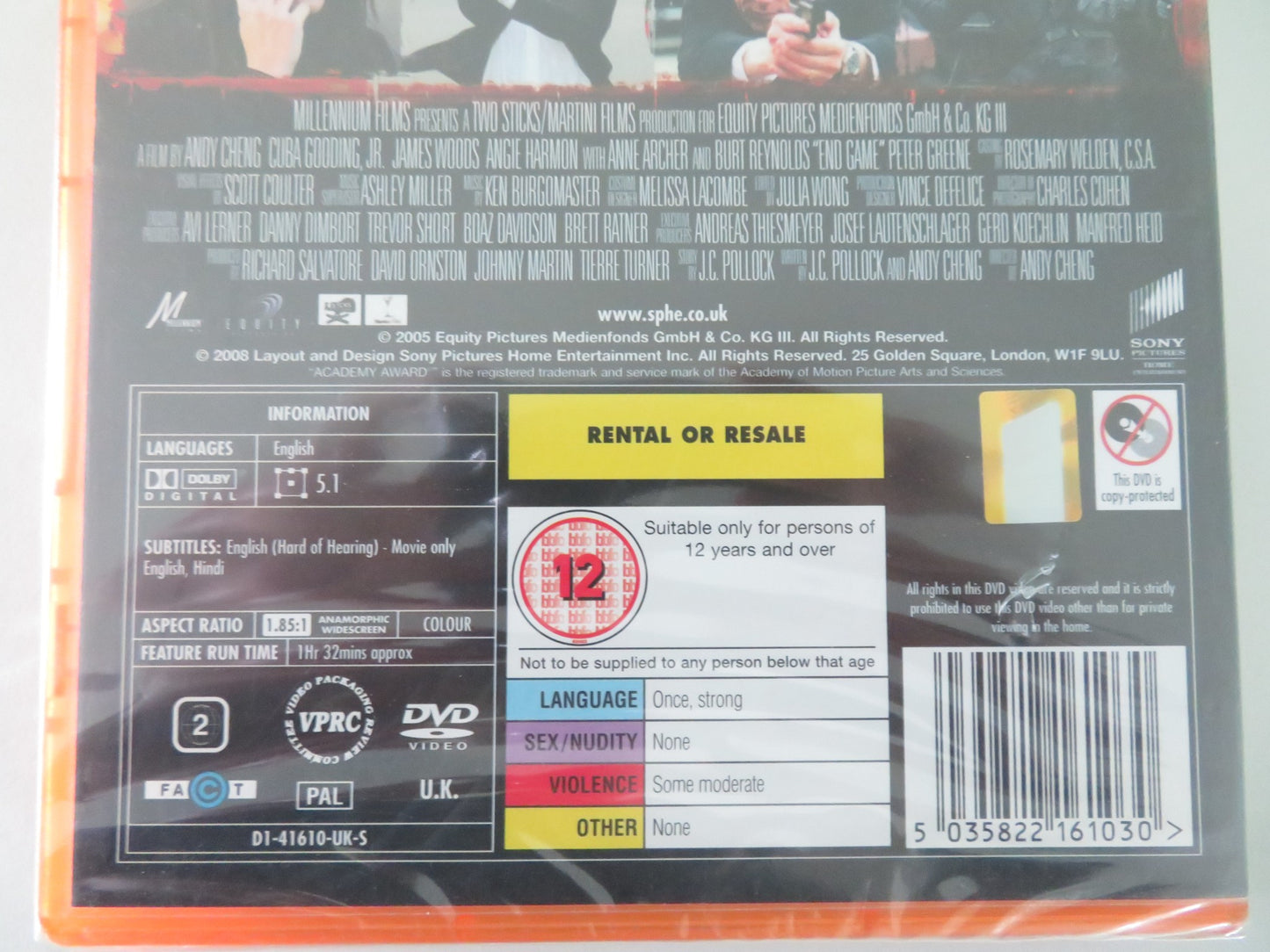 END GAME (DVD) CUBA GOODING JR. JAMES WOODS 2006 REGION 2 - Rendezvous Cinema