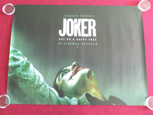 JOKER UK QUAD ROLLED POSTER DC JOAQUIN PHOENIX ROBERT DE NIRO 2019