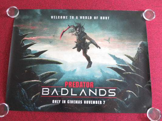 Predator: Badlands - B UK Quad Rolled Poster Elle Fanning Cameron Brown 2025