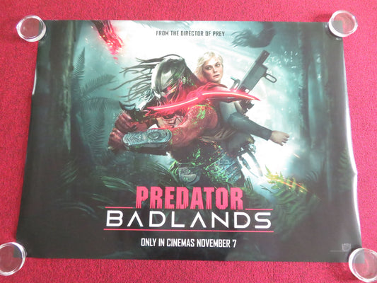 Predator: Badlands - C UK Quad Rolled Poster Elle Fanning Cameron Brown 2025