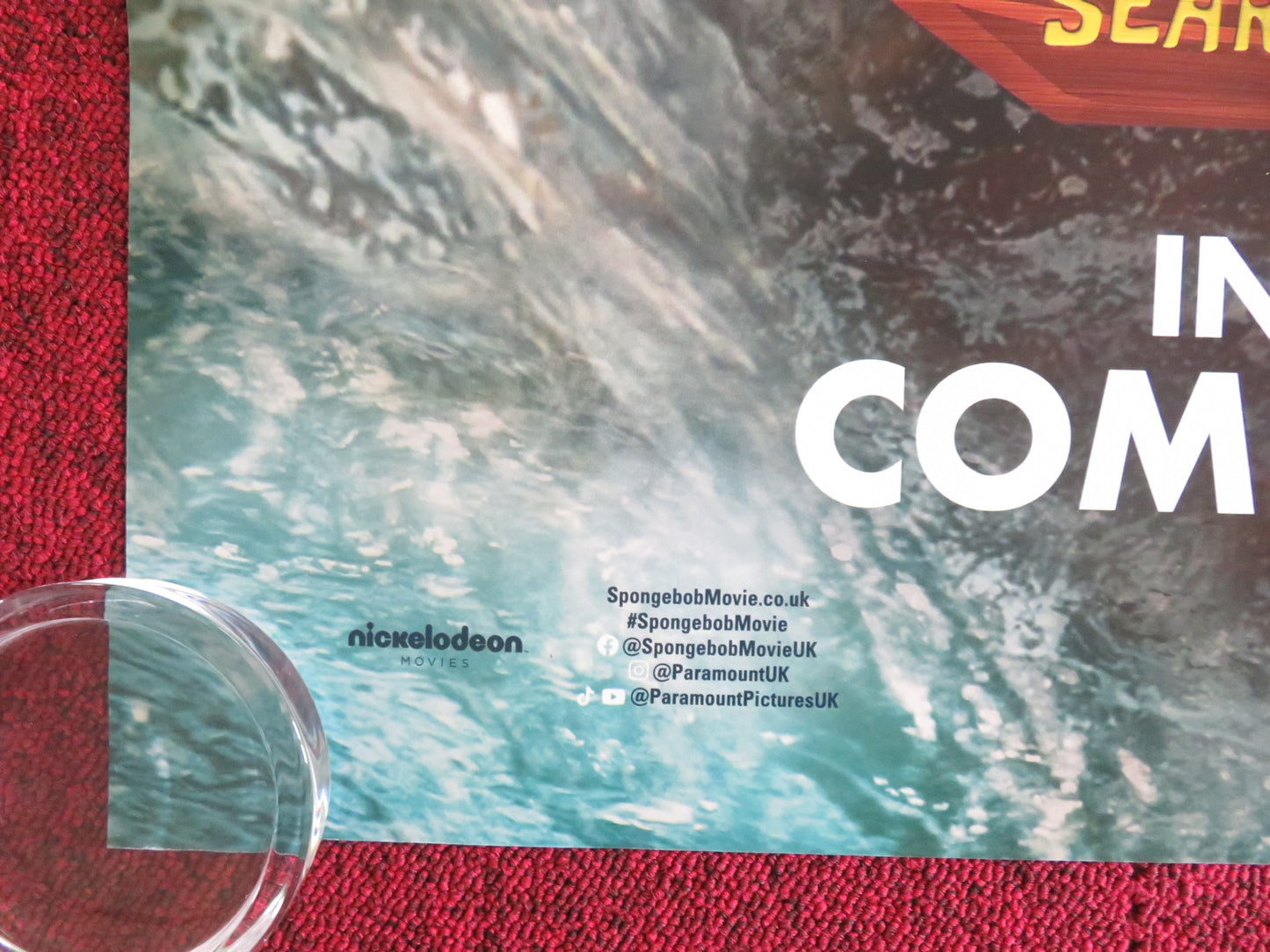 The Spongebob Movie: Search For Squarepants - B UK Quad Rolled Poster 2025