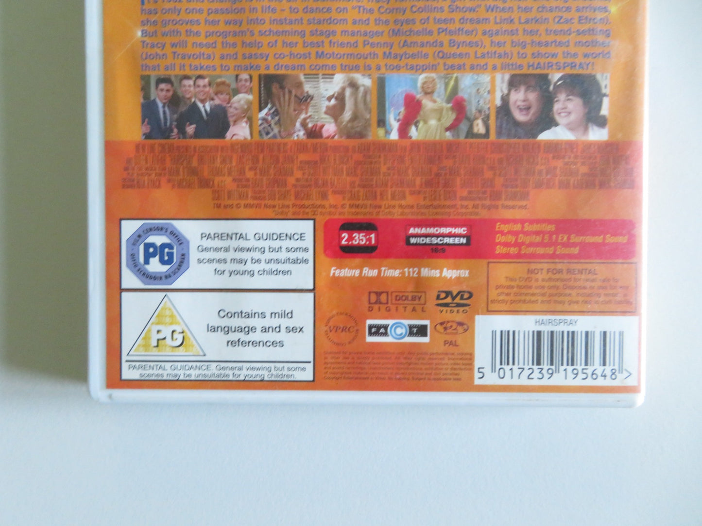 HAIRSPRAY - C (DVD) JOHN TRAVOLTA MICHELLE PFEIFFER 2007 REGION 2