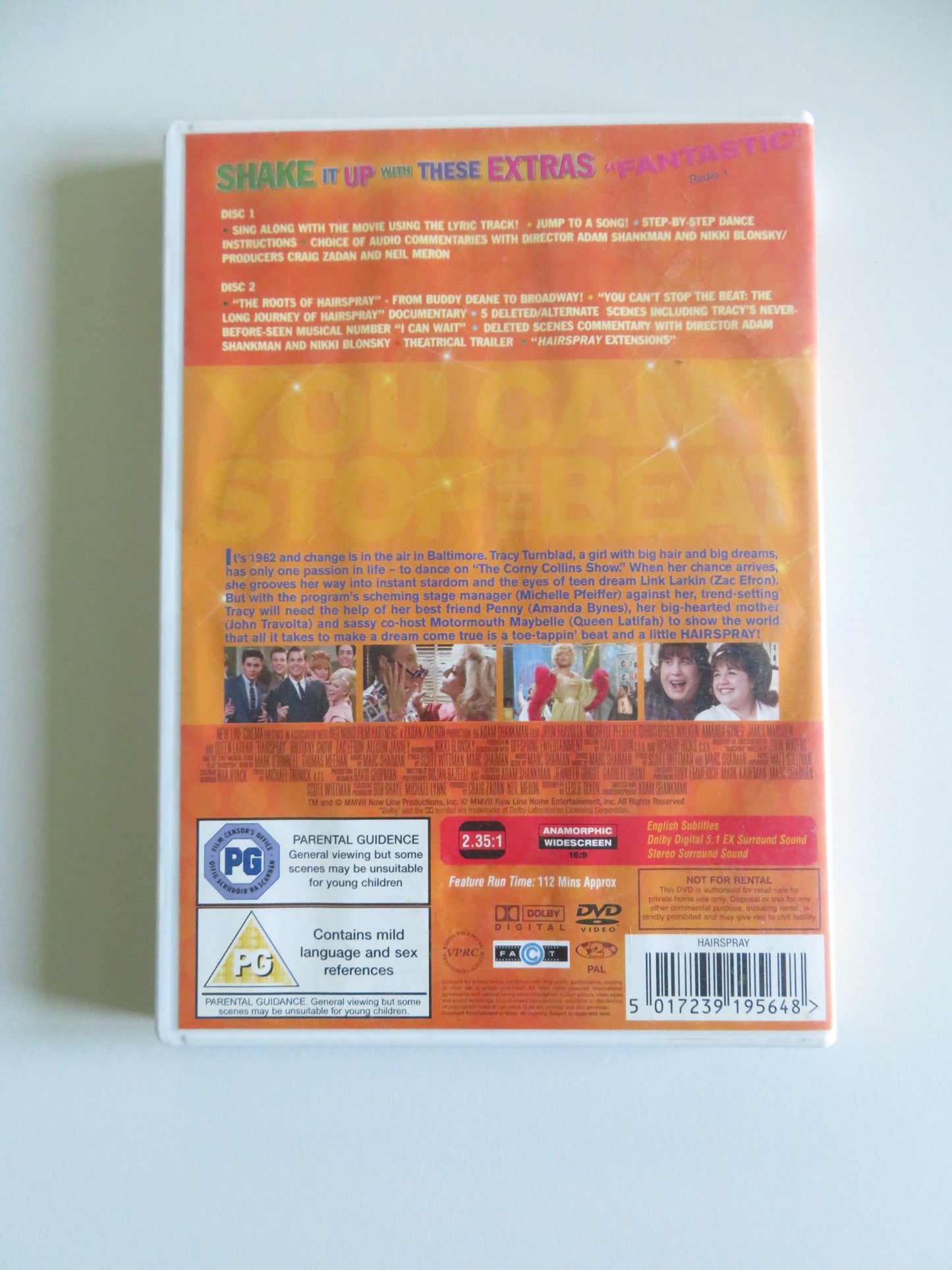 HAIRSPRAY - C (DVD) JOHN TRAVOLTA MICHELLE PFEIFFER 2007 REGION 2