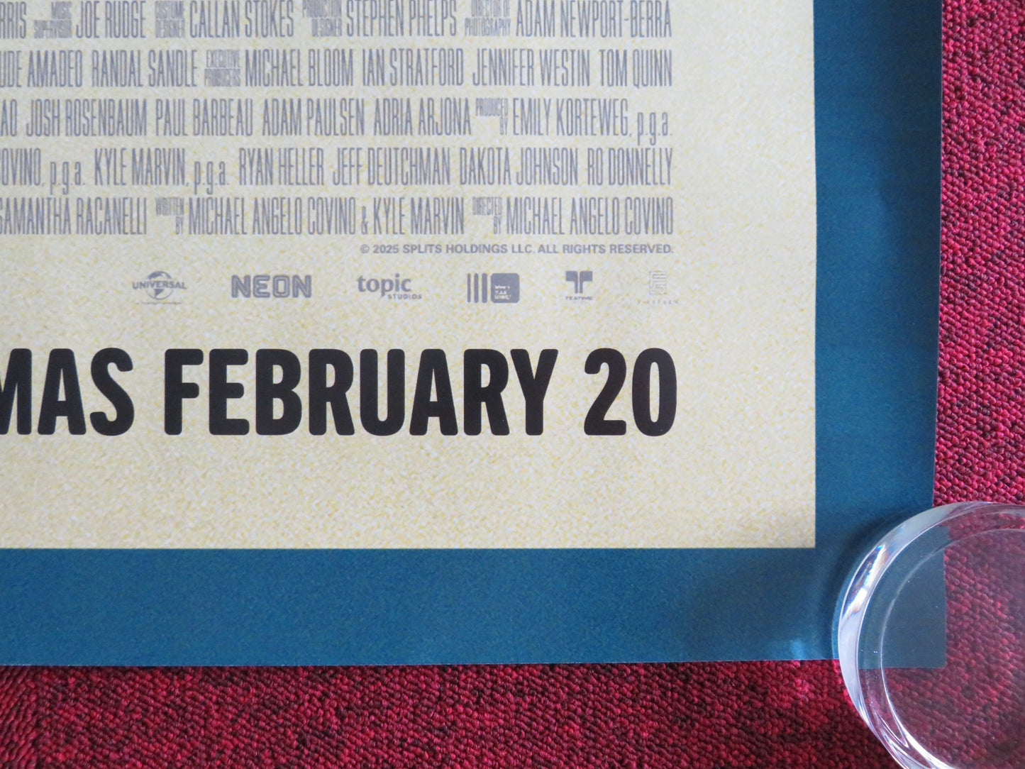 Splitsville UK Quad Rolled Poster Dakota Johnson Kyle Marvin 2025