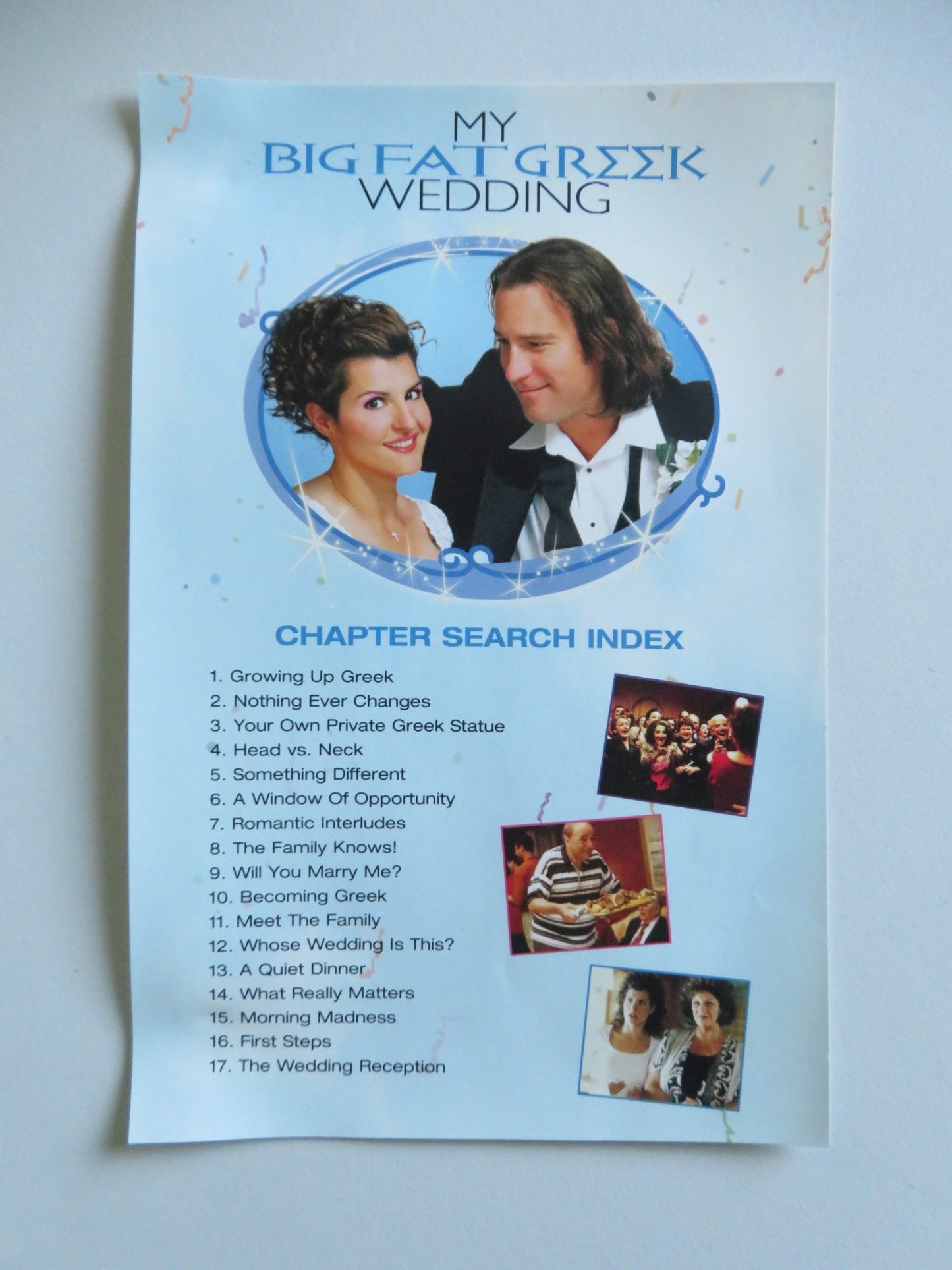 MY BIG FAT GREEK WEDDING (DVD) NIA VARDALOS JOHN CORBETT 2002 REGION 1