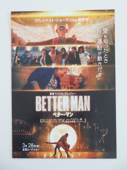 BETTER MAN - B JAPANESE CHIRASHI (B5) POSTER ROBBIE WILLIAMS PEMBERTON 2024 - Rendezvous Cinema