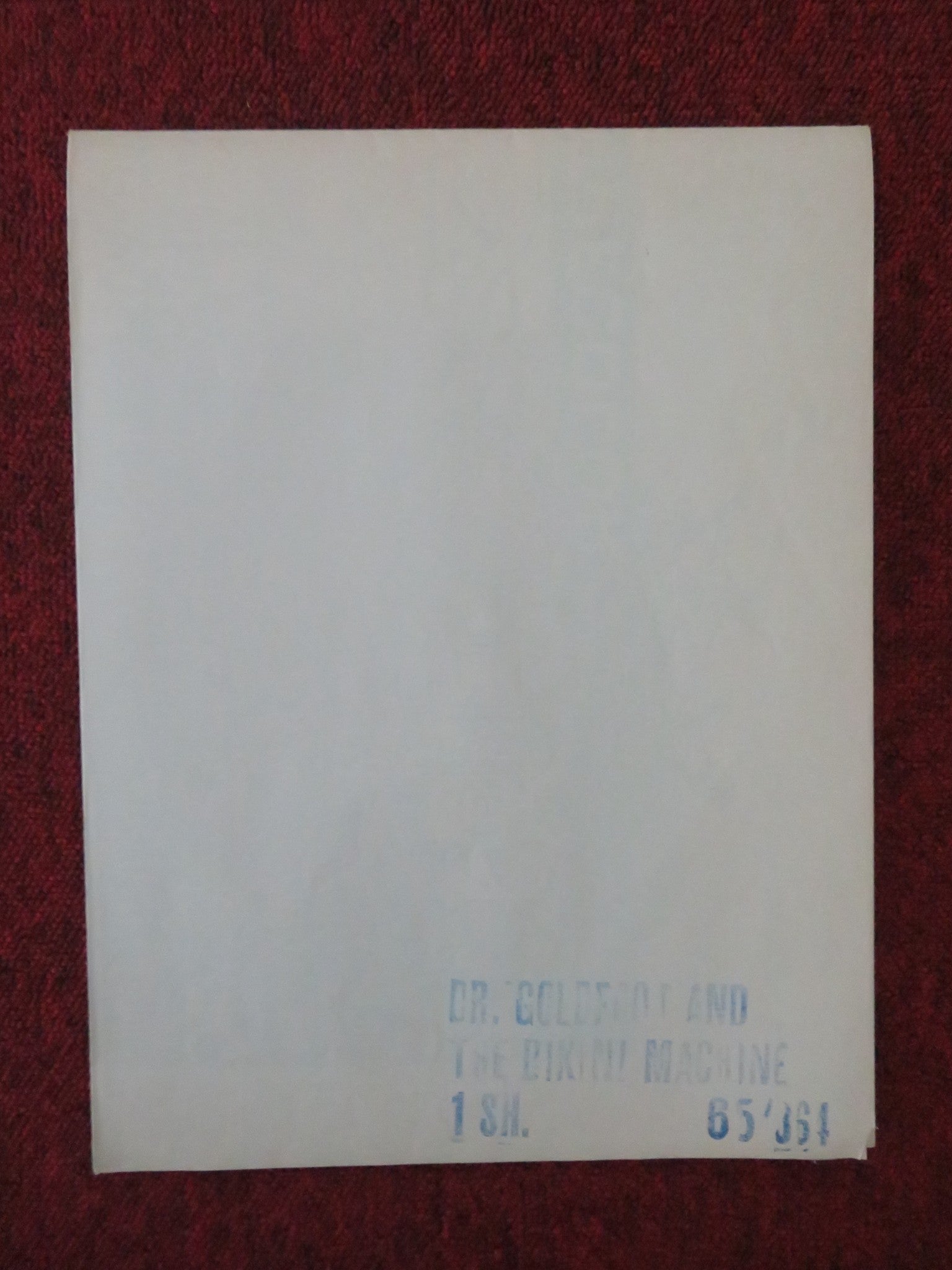 DR. GOLDFOOT AND THE BIKINI MACHINE FOLDED US ONE SHEET POSTER V. PRICE 1965 - Rendezvous Cinema