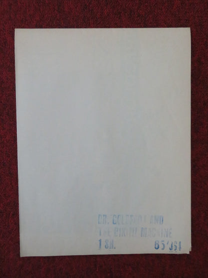 DR. GOLDFOOT AND THE BIKINI MACHINE FOLDED US ONE SHEET POSTER V. PRICE 1965 - Rendezvous Cinema