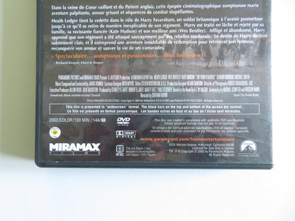 THE FOUR FEATHERS (DVD) HEATH LEDGER KATE HUDSON 2002 REGION 1