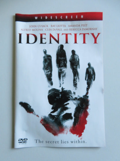 IDENTITY (DVD) JOHN CUSACK RAY LIOTTA 2003 REGION 2