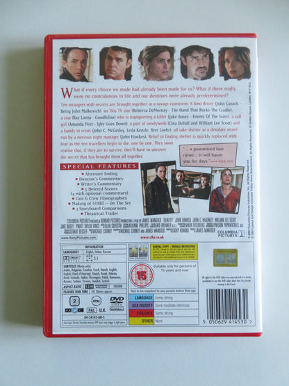 IDENTITY (DVD) JOHN CUSACK RAY LIOTTA 2003 REGION 2