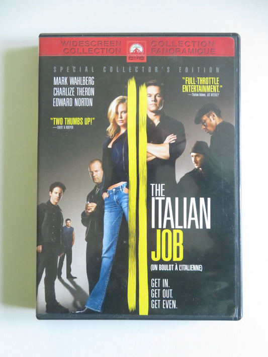 THE ITALIAN JOB (DVD) MARK WAHLBERG CHARLIZE THERON 2003 REGION 1