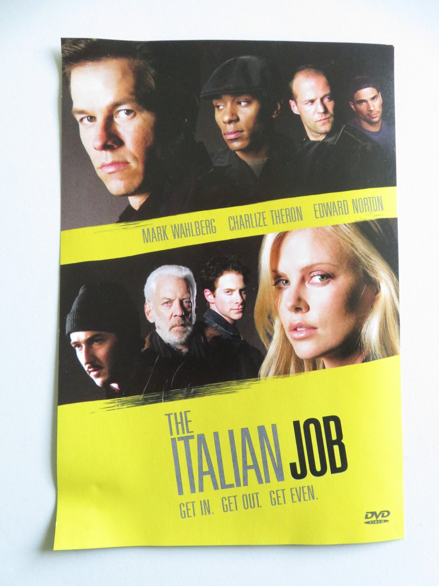 THE ITALIAN JOB (DVD) MARK WAHLBERG CHARLIZE THERON 2003 REGION 1