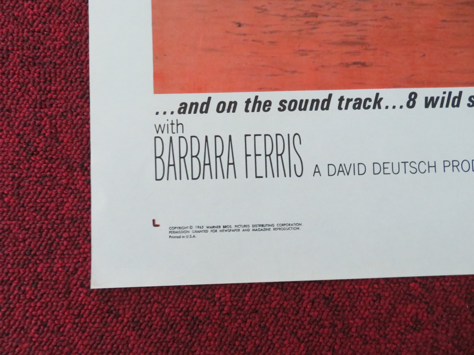 HAVING A WILD WEEKEND FOLDED US ONE SHEET POSTER DAVE CLARK BARBARA FERRIS 1965 - Rendezvous Cinema