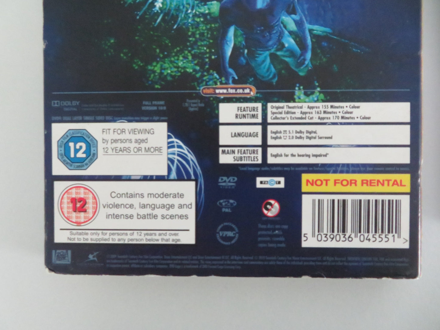 Avatar - extended collector's edition (DVD) Sam Worthington 2009 Region 2
