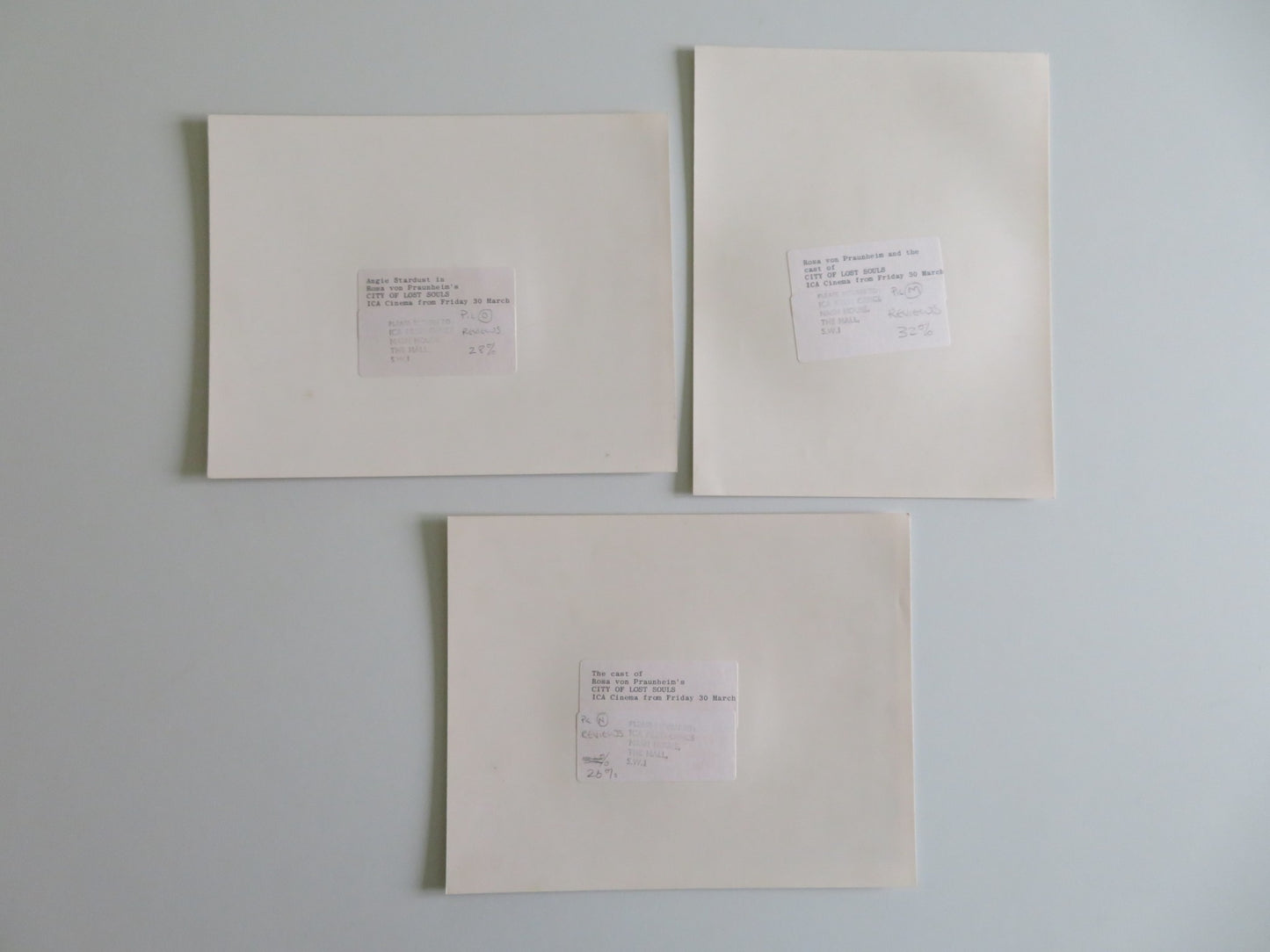 CITY OF LOST SOULS MOVIE STILL PHOTO LOT OF 3 ANGIE STARDUST JAYNE COUNTY 1983