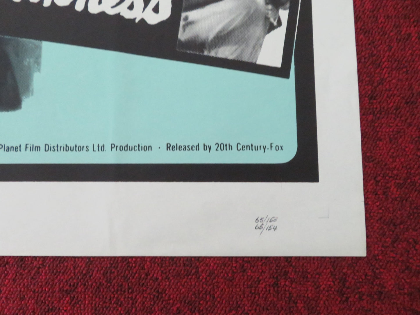 CURSE OF THE FLY / DEVILS OF DARKNESS FOLDED US ONE SHEET POSTER DONLEVY 1965