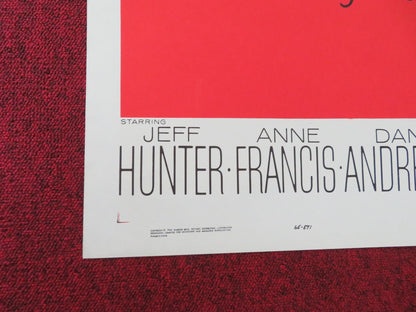 BRAINSTORM FOLDED US ONE SHEET POSTER JEFFY HUNTER ANNE FRANCIS 1965 - Rendezvous Cinema