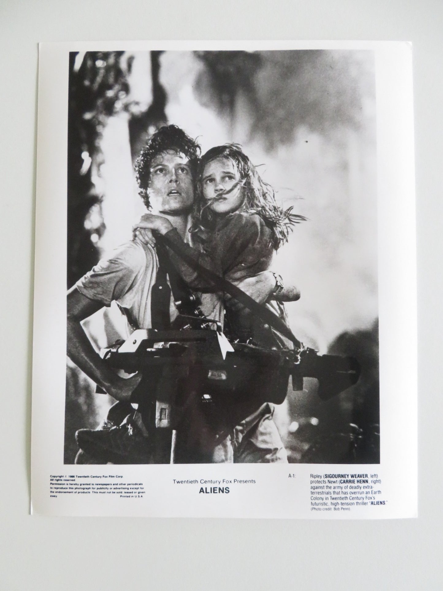 ALIENS MOVIE STILL PHOTO LOT OF 6 SIGOURNEY WEAVER BILL PAXTON 1986