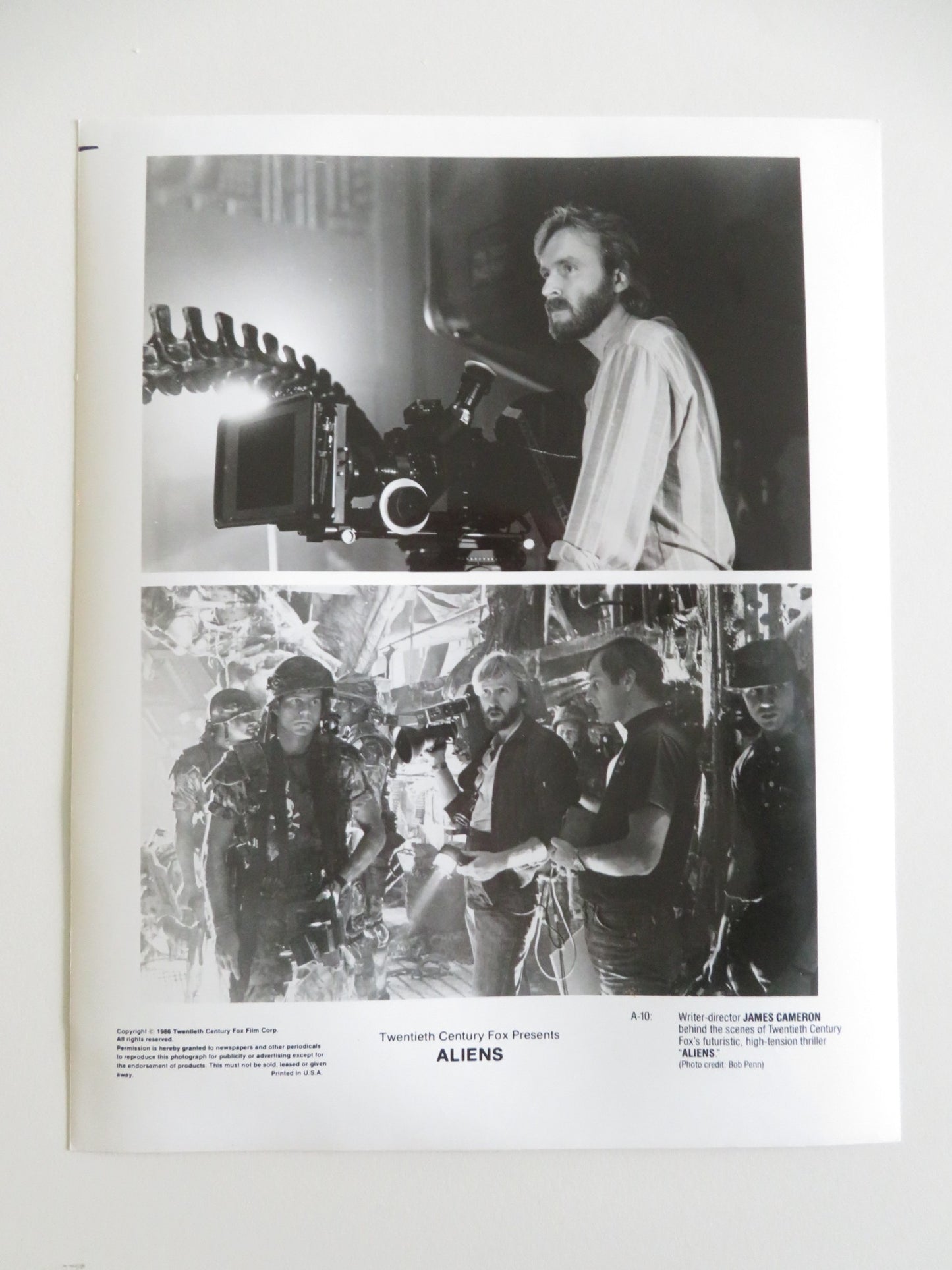 ALIENS MOVIE STILL PHOTO LOT OF 6 SIGOURNEY WEAVER BILL PAXTON 1986