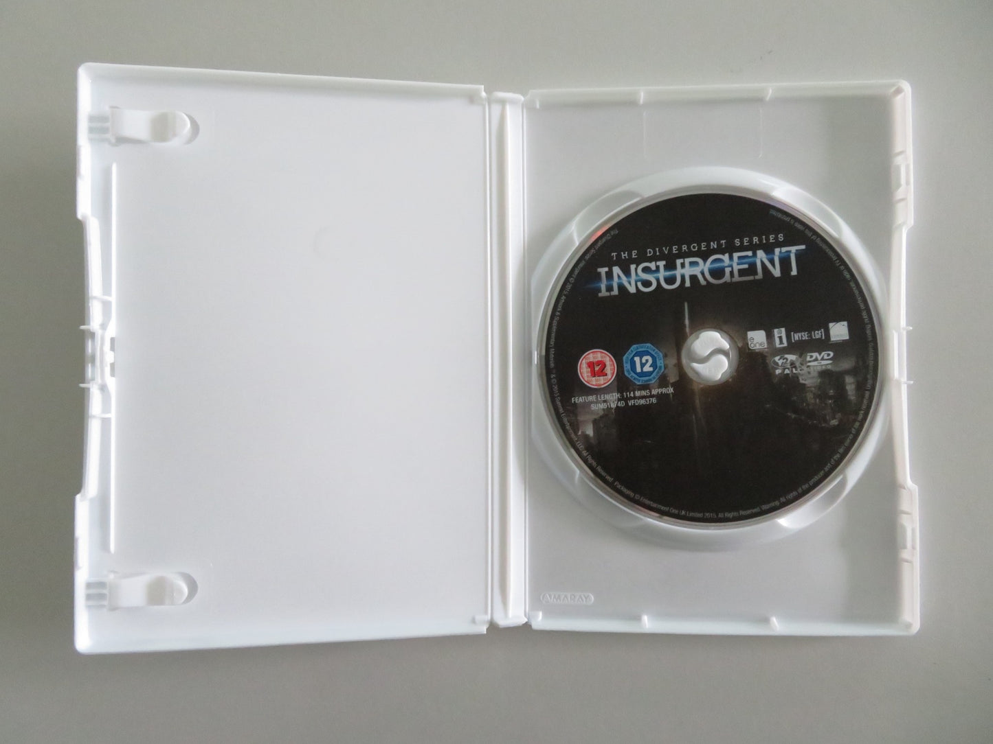 The Divergent Series: Insurgent (DVD) Shailene Woodley Theo James 2015 Region 2
