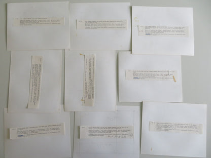 CASTAWAY MOVIE STILL PHOTO LOT OF 9 OLIVER REED AMANDA DONOHOE 1986