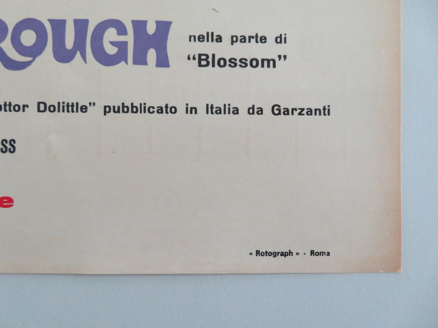 DOCTOR DOLITTLE - A ITALIAN FOTOBUSTA POSTER REX HARRISON ATTENBOROUGH 1968 - Rendezvous Cinema