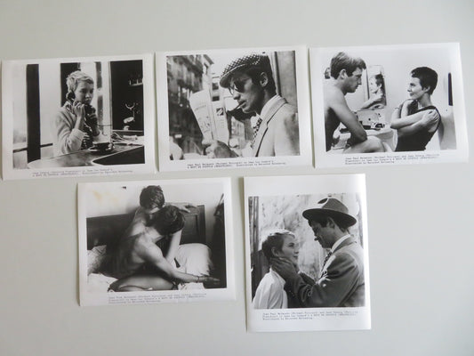 BREATHLESS MOVIE STILL PHOTO LOT OF 5 JEAN SEBERG JEAN PAUL BELMONDO