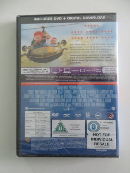 Storks (DVD) Kelsey Grammer Jennifer Aniston 2016 Region 2