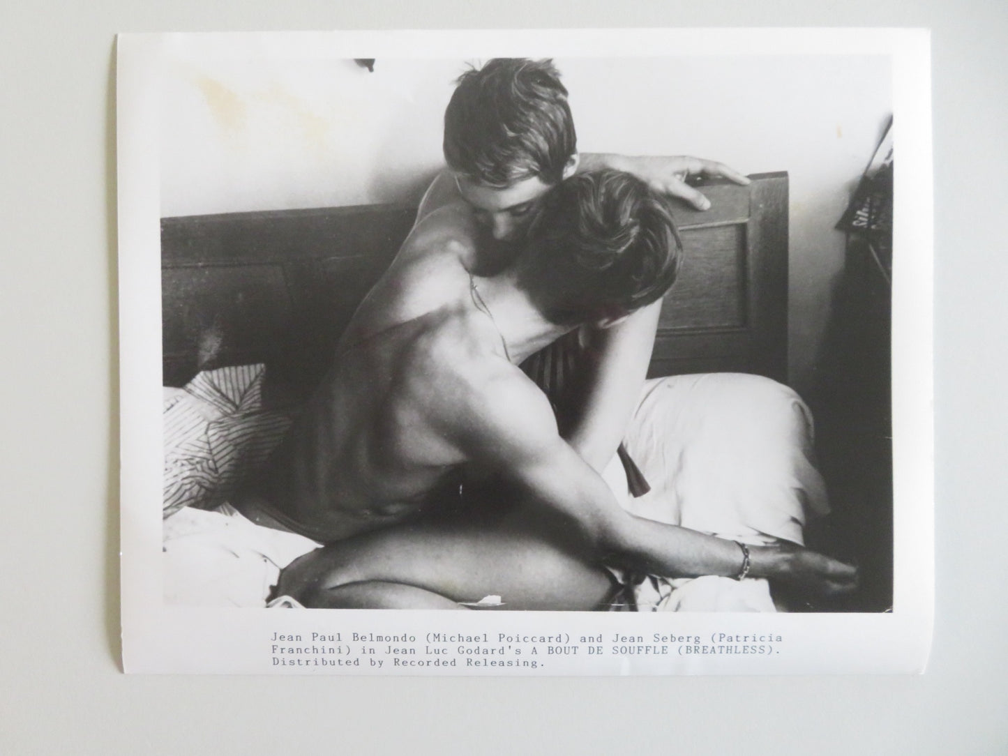 BREATHLESS MOVIE STILL PHOTO LOT OF 5 JEAN SEBERG JEAN PAUL BELMONDO