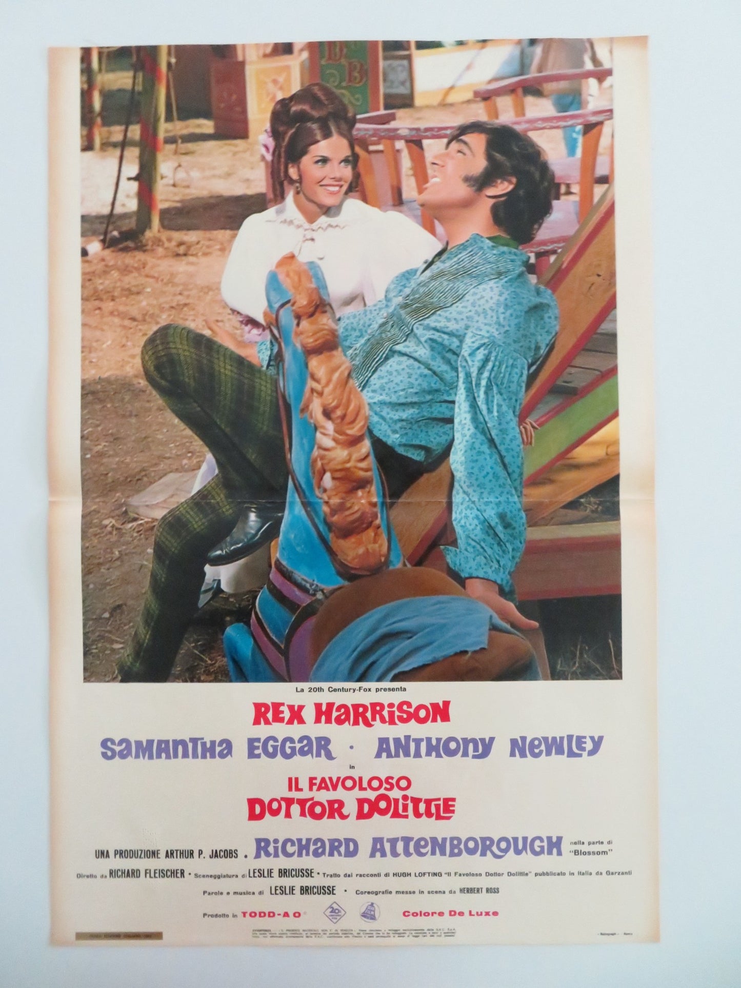 DOCTOR DOLITTLE - F ITALIAN FOTOBUSTA POSTER REX HARRISON ATTENBOROUGH 1968 - Rendezvous Cinema
