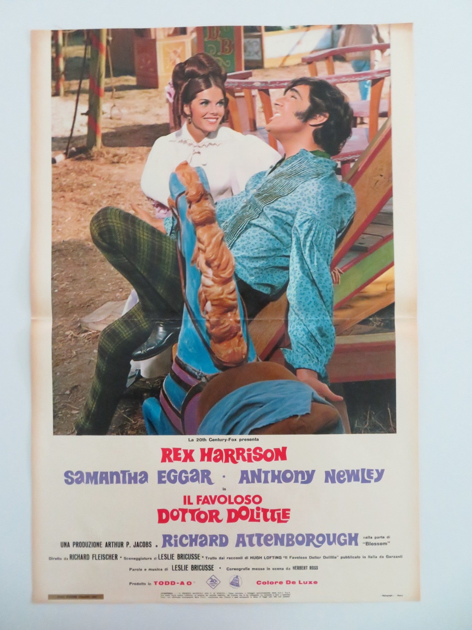 DOCTOR DOLITTLE - F ITALIAN FOTOBUSTA POSTER REX HARRISON ATTENBOROUGH 1968 - Rendezvous Cinema