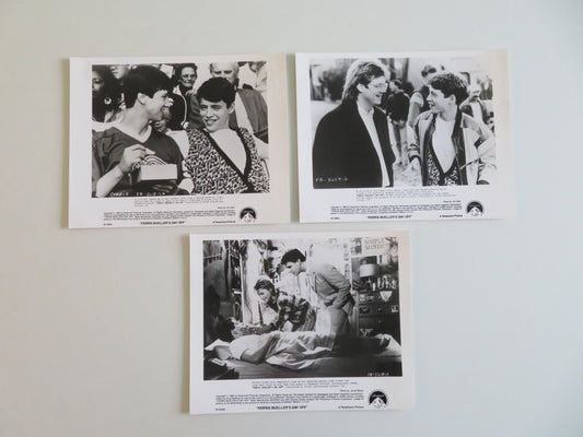 FERRIS BUELLER'S DAY OFF MOVIE STILL PHOTO LOT OF 3 MATTHEW BRODERICK 1986