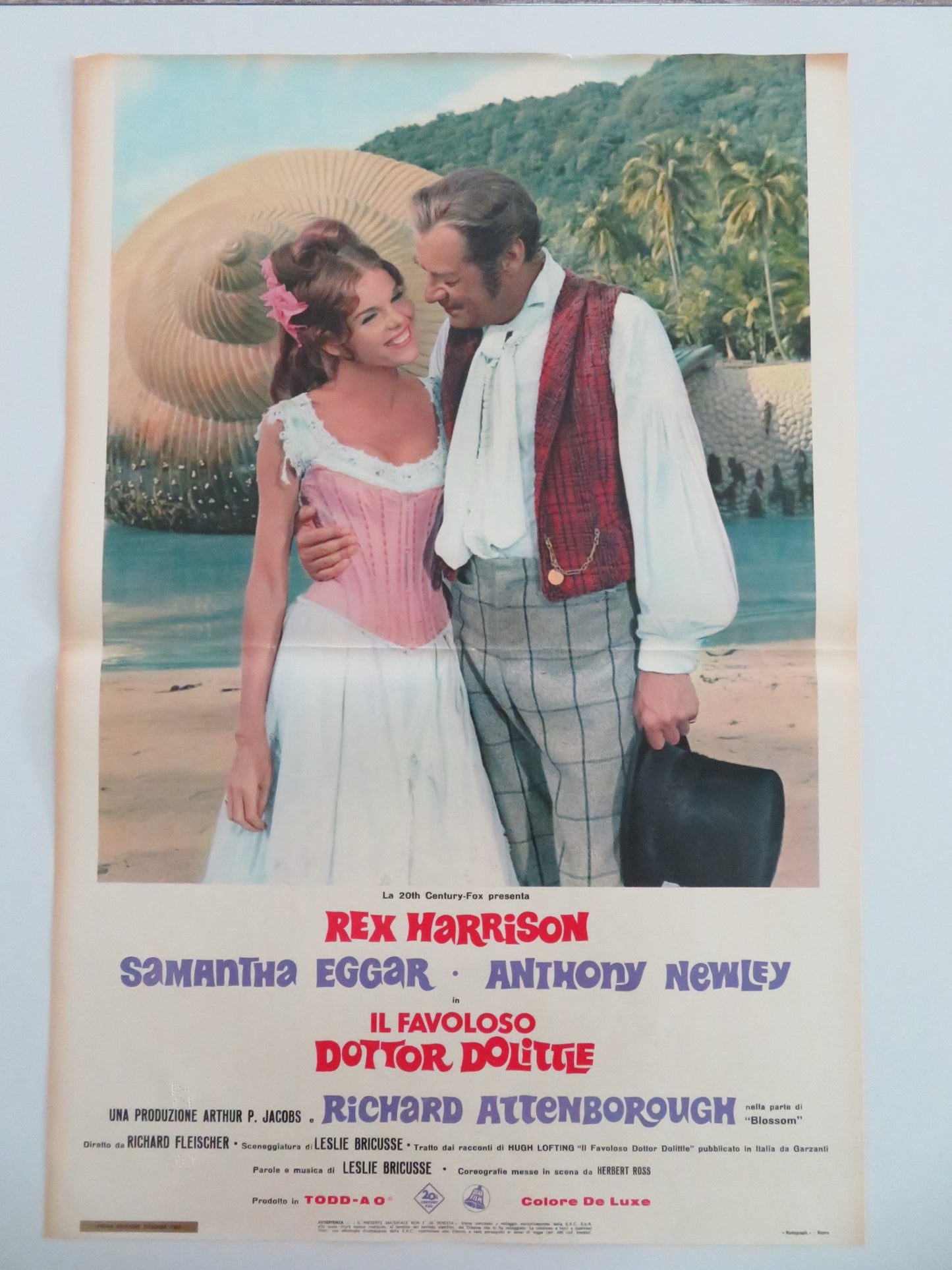 DOCTOR DOLITTLE - H ITALIAN FOTOBUSTA POSTER REX HARRISON ATTENBOROUGH 1968 - Rendezvous Cinema