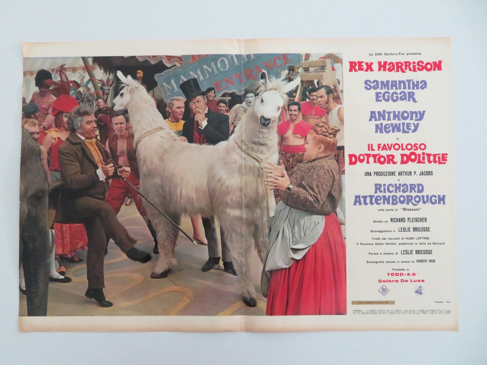 DOCTOR DOLITTLE - I ITALIAN FOTOBUSTA POSTER REX HARRISON ATTENBOROUGH 1968 - Rendezvous Cinema
