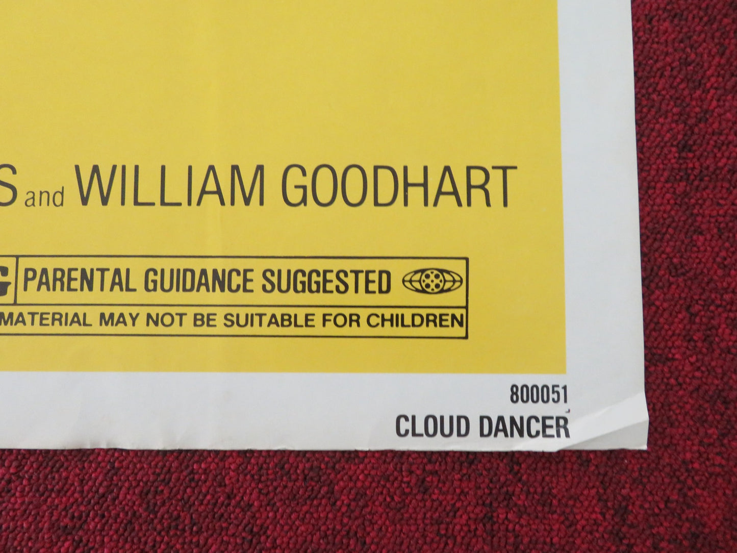 CLOUD DANCER FOLDED US ONE SHEET POSTER DAVID CARRADINE JENNIFER O'NEILL 1980 - Rendezvous Cinema