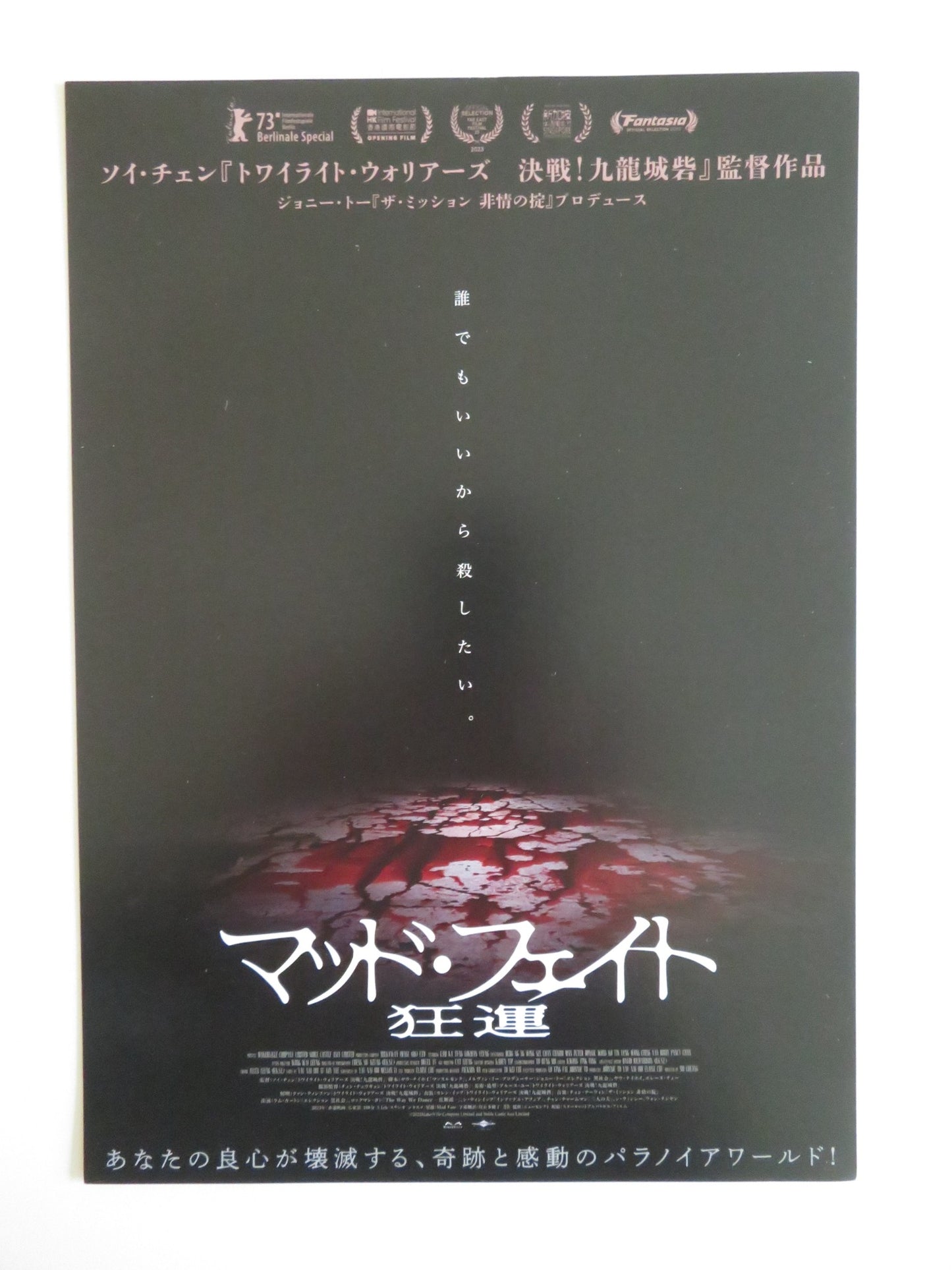 MAD FATE JAPANESE CHIRASHI (B5) POSTER KA-TUNG LAM LOK MAN YEUNG 2023