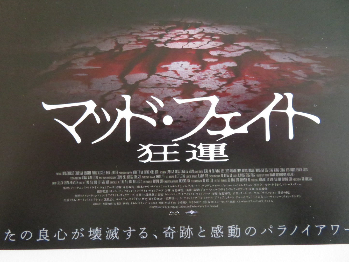 MAD FATE JAPANESE CHIRASHI (B5) POSTER KA-TUNG LAM LOK MAN YEUNG 2023