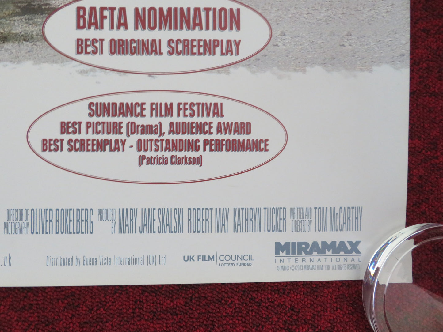 The Station Agent UK Quad Rolled Poster Peter Dinklage Paul Benjamin 2003