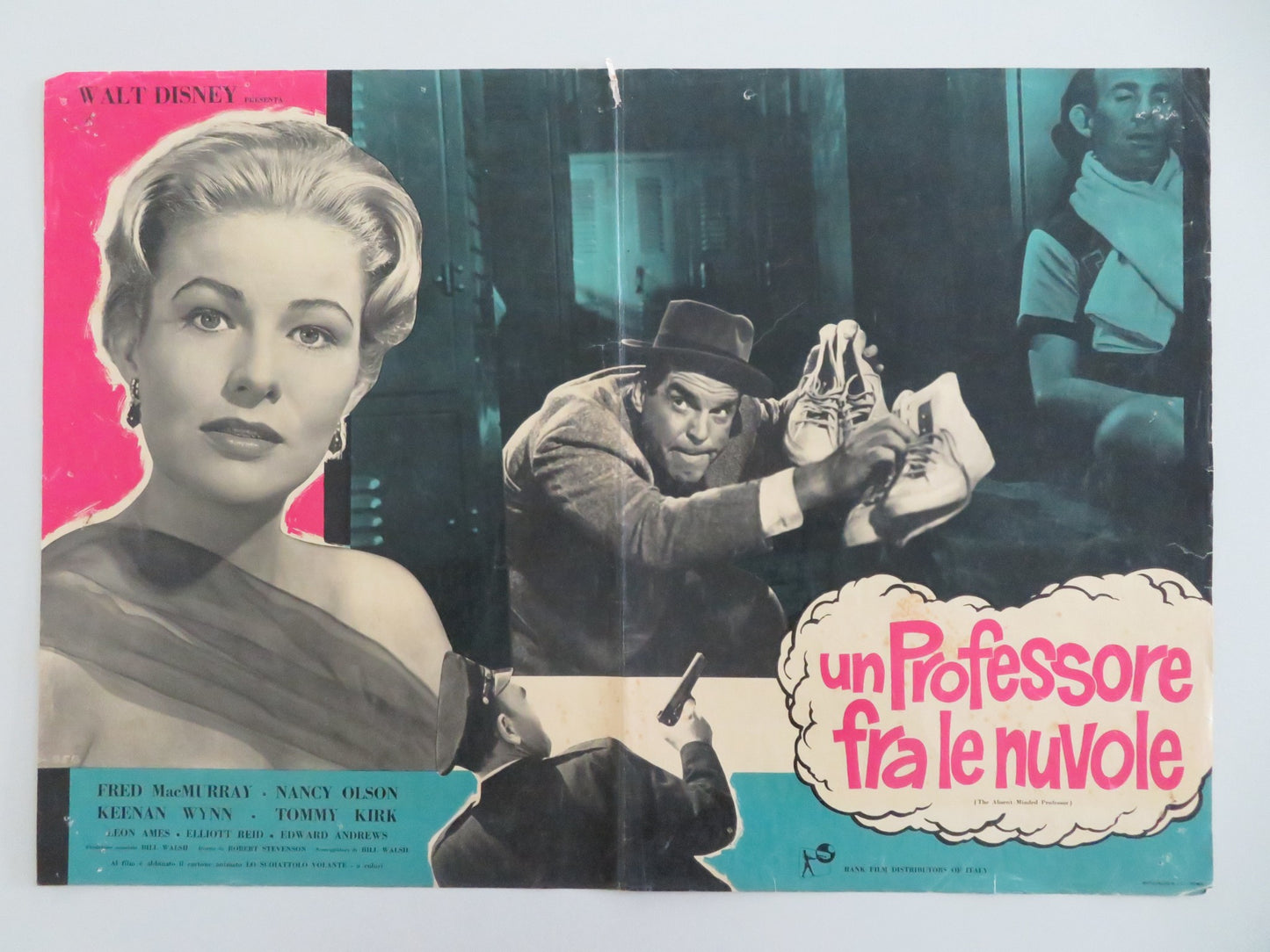 THE ABSENT MINDED PROFESSOR - C ITALIAN FOTOBUSTA POSTER DISNEY MACMURRAY 1961 - Rendezvous Cinema