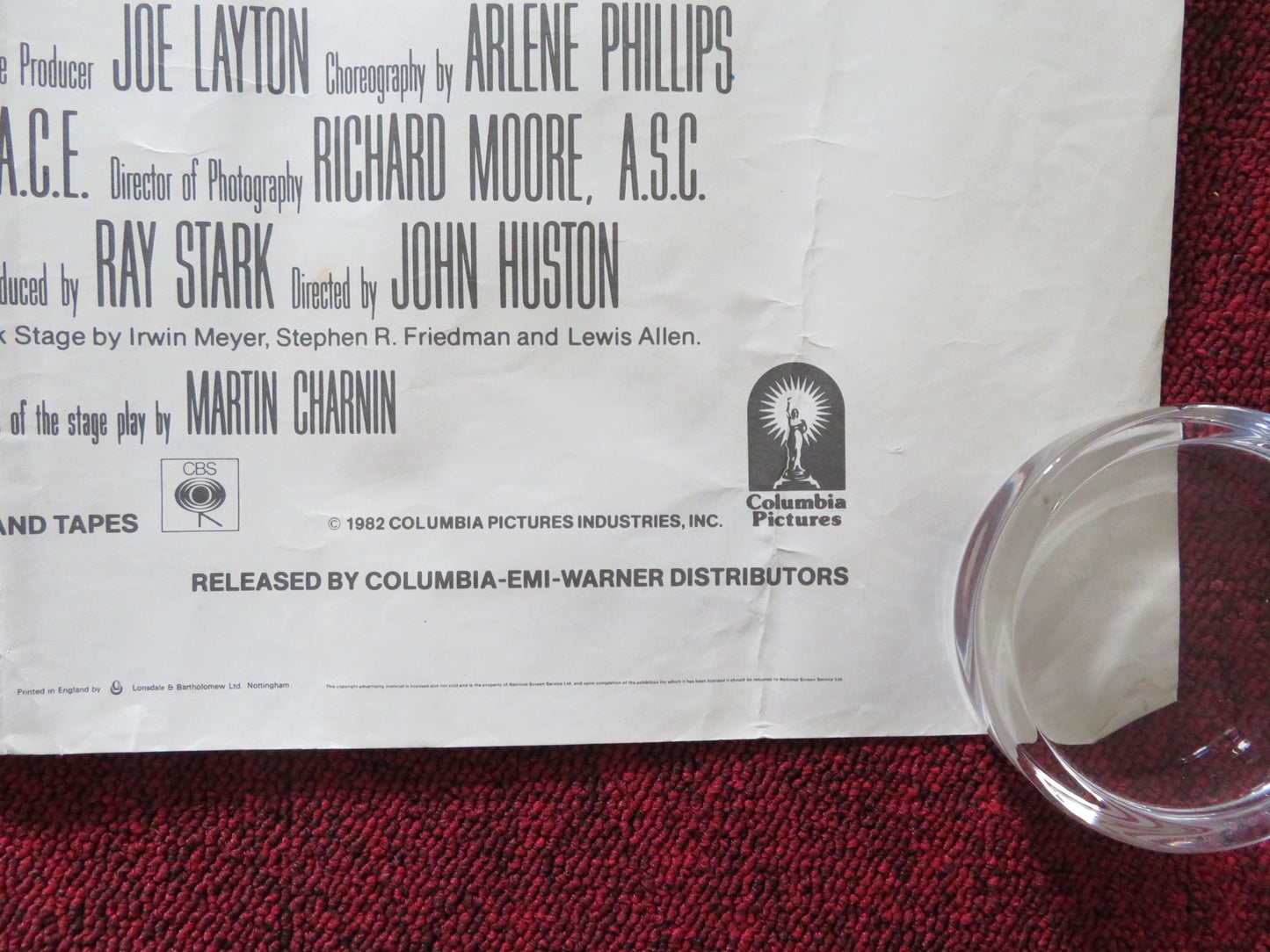 ANNIE UK QUAD ROLLED POSTER ALBERT FINNEY TIM CURRY 1982 - Rendezvous Cinema