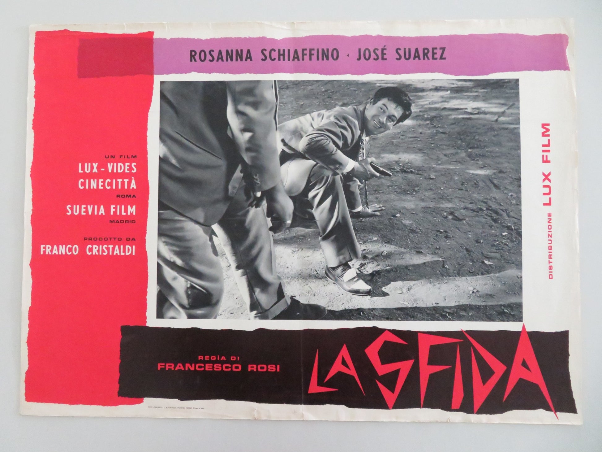 THE CHALLENGE - A ITALIAN FOTOBUSTA POSTER ROSANNA SCHIAFFINO JOSE SUAREZ 1958 - Rendezvous Cinema