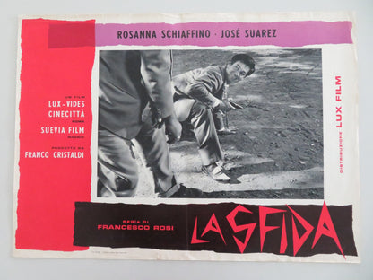 THE CHALLENGE - A ITALIAN FOTOBUSTA POSTER ROSANNA SCHIAFFINO JOSE SUAREZ 1958 - Rendezvous Cinema