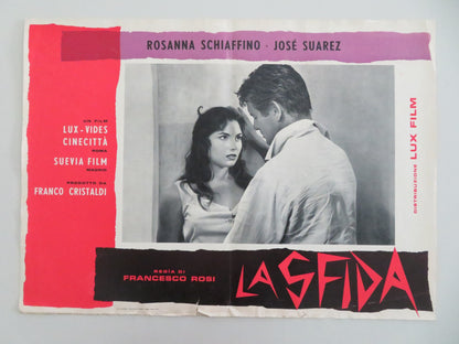 THE CHALLENGE - B ITALIAN FOTOBUSTA POSTER ROSANNA SCHIAFFINO JOSE SUAREZ 1958 - Rendezvous Cinema