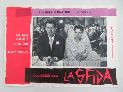 THE CHALLENGE - C ITALIAN FOTOBUSTA POSTER ROSANNA SCHIAFFINO JOSE SUAREZ 1958 - Rendezvous Cinema