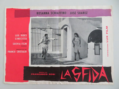 THE CHALLENGE - E ITALIAN FOTOBUSTA POSTER ROSANNA SCHIAFFINO JOSE SUAREZ 1958 - Rendezvous Cinema