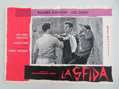 THE CHALLENGE - F ITALIAN FOTOBUSTA POSTER ROSANNA SCHIAFFINO JOSE SUAREZ 1958 - Rendezvous Cinema