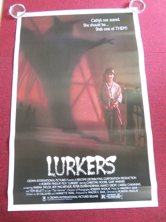 LURKERS US ONE SHEET ROLLED POSTER CHRISTINE MOORE GARY WARNER 1987
